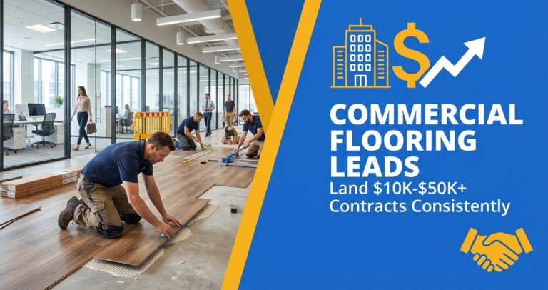 Commercial Flooring Leads - Land $10K to $50K Contracts