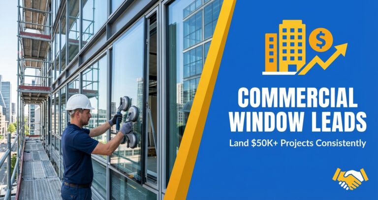 Commercial Window Replacement Leads - Land $50K+ Projects