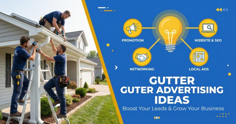 Advertising ideas that generate leads for gutter installation contractors