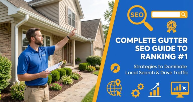 SEO guide for gutter companies to reach first page rankings