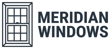 Meridian Windows replacement window company logo